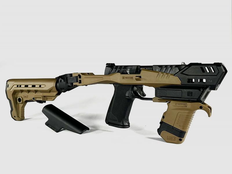WALTHER Conversion-Kit PDP Pistolen-Anschlagschaft 2-farbig FDE/Schwarz