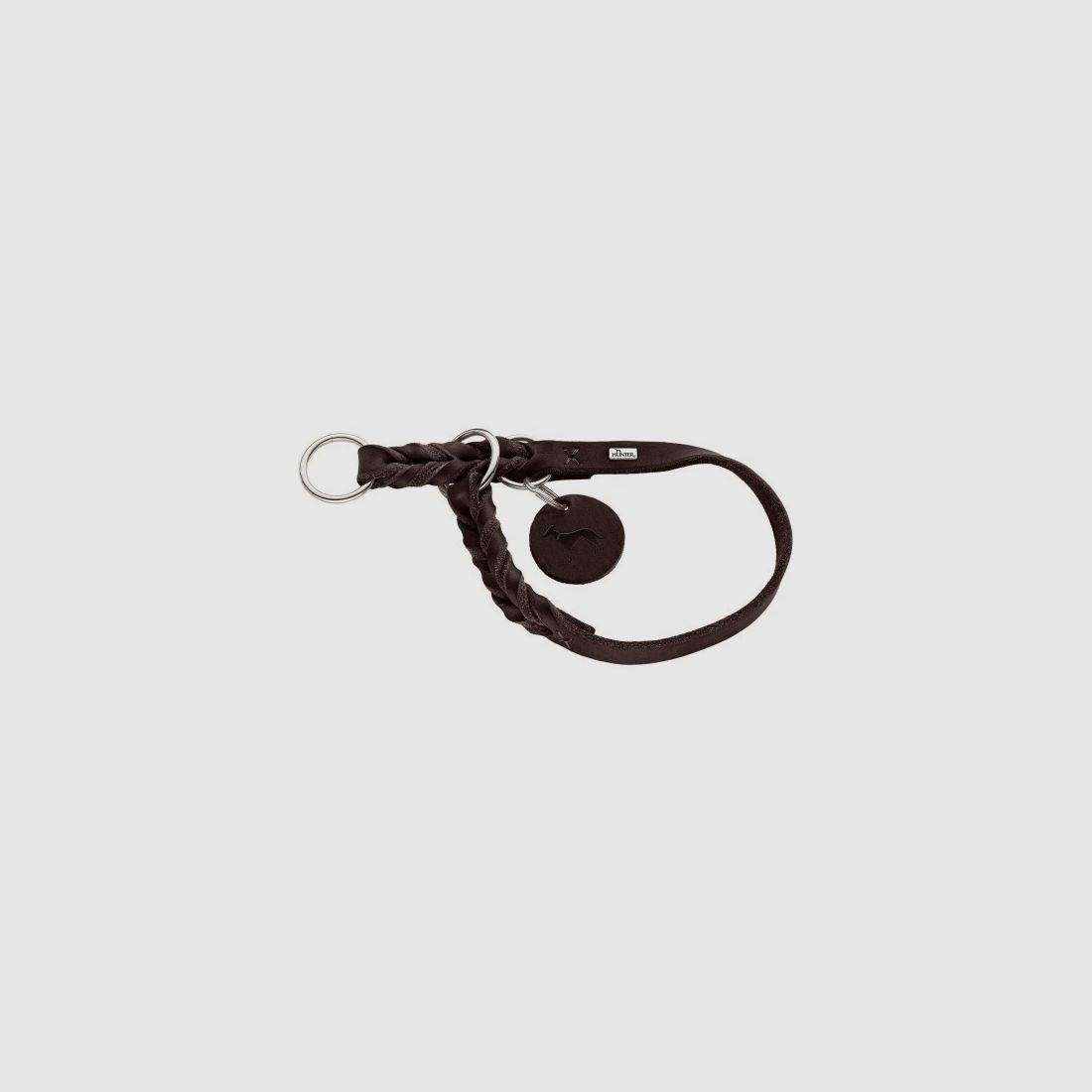 Hunter Dressurhalsung Solid Education Leder/Dunkelbraun – Größe: M