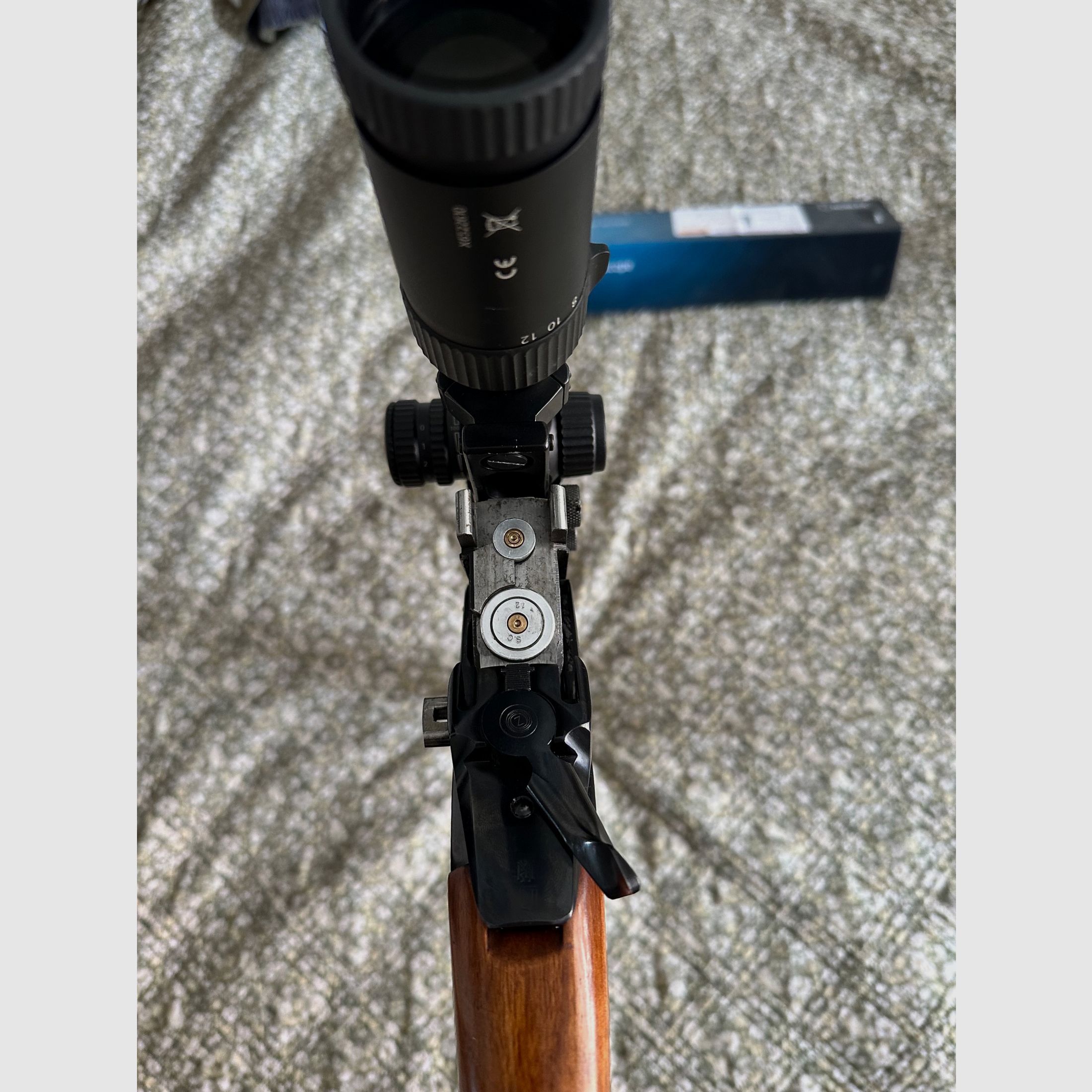 Carabine basculante Brünner ZH 7x65R / 12/70 avec NOBLEX NZ6 2–12x50 – 700€ négociable, image 4 sur 6