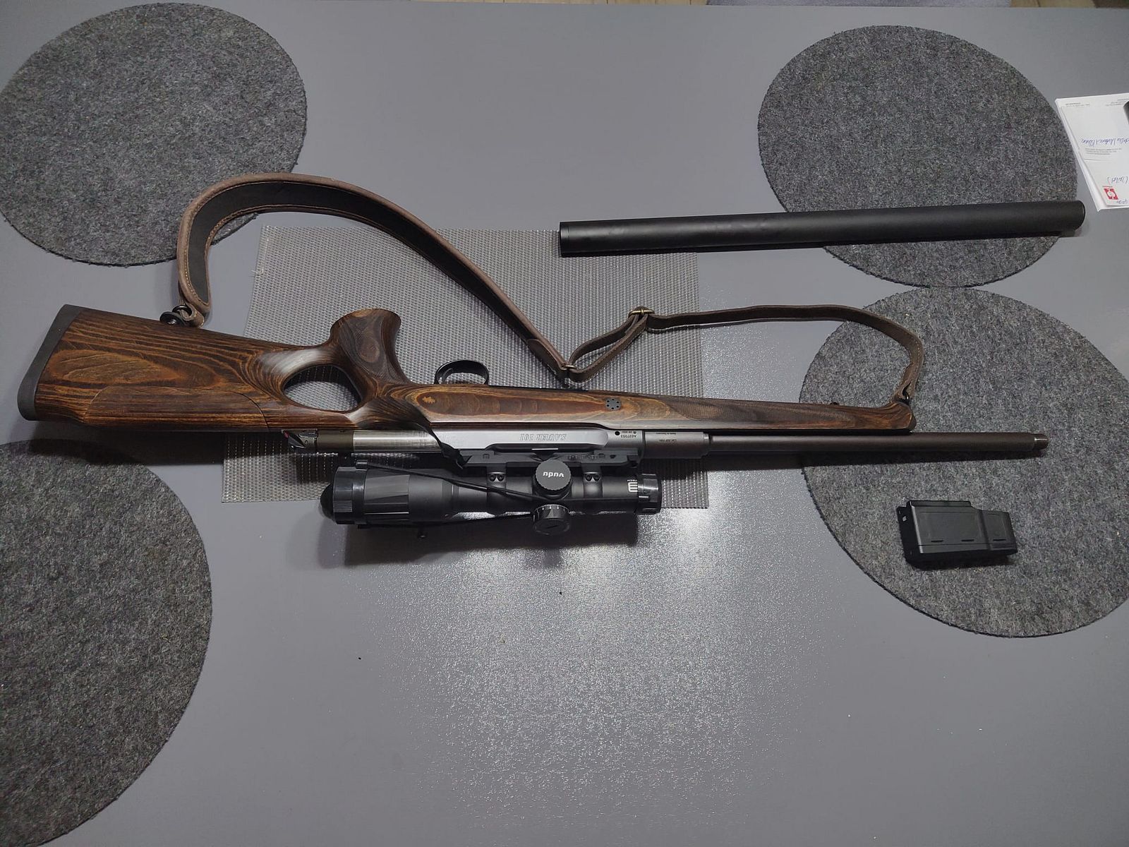 Sauer 101 GTI with integral silencer