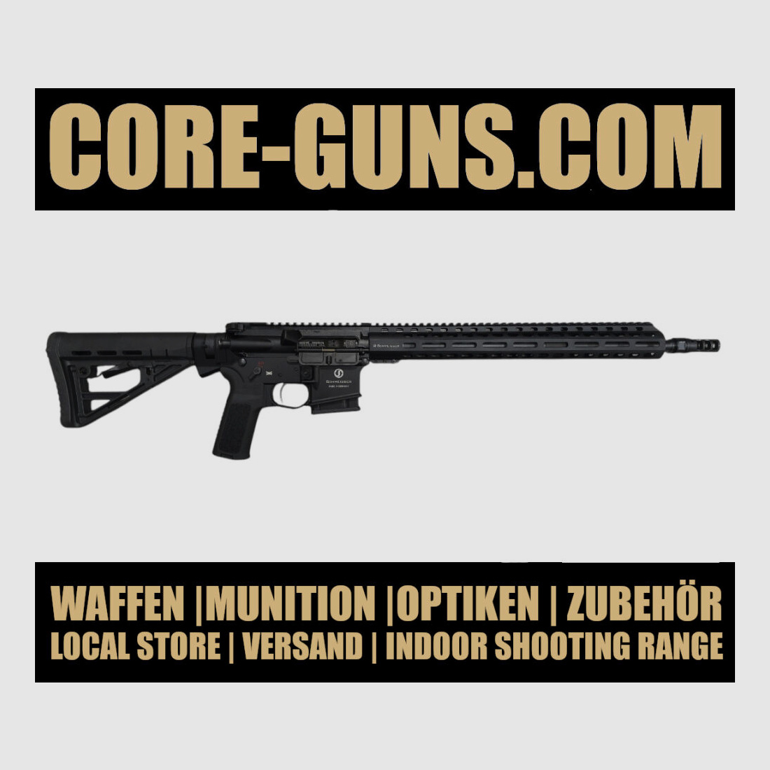 Schmeisser Dynamic en negro M5FL Dynamic 223Rem rifle semiautomático Dynamic - disponible de inmediato, PVP: 3238€