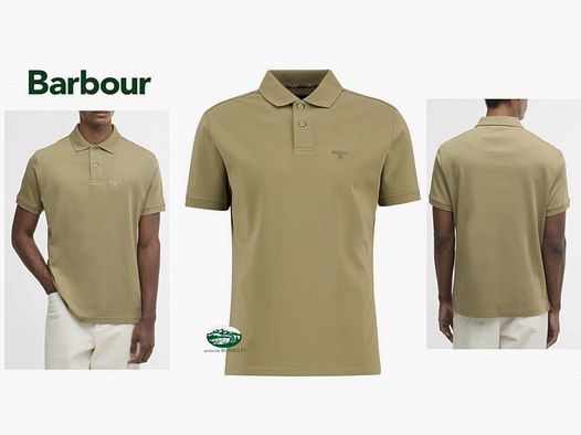 BARBOUR Polo Hylton a maniche corte verde salvia