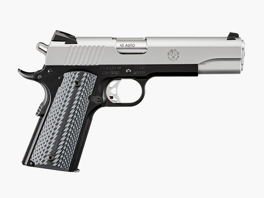 RUGER PISTOL SR1911 LIGHTWEIGHT .45 AUTO 5"/12.7CM LOW-GLARE STAINLESS