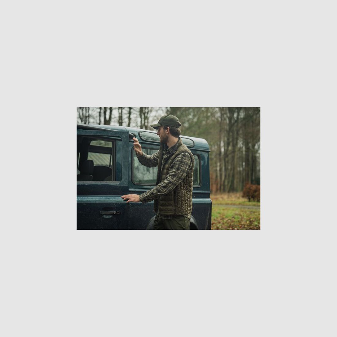 Seeland Glen Flannel Shirt Grape Leaf/Dark Navy Check, image 3 of 7