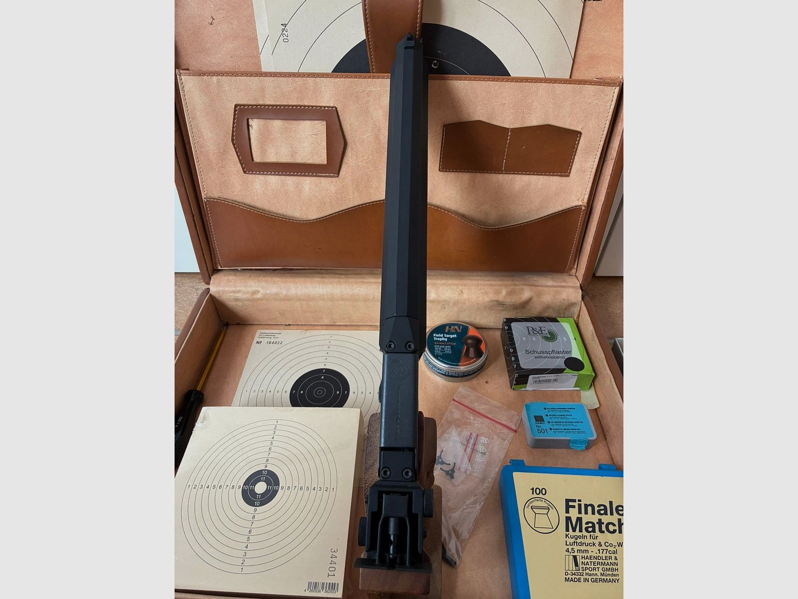 Feinwerkbau Mod.100 pistola de aire set completo