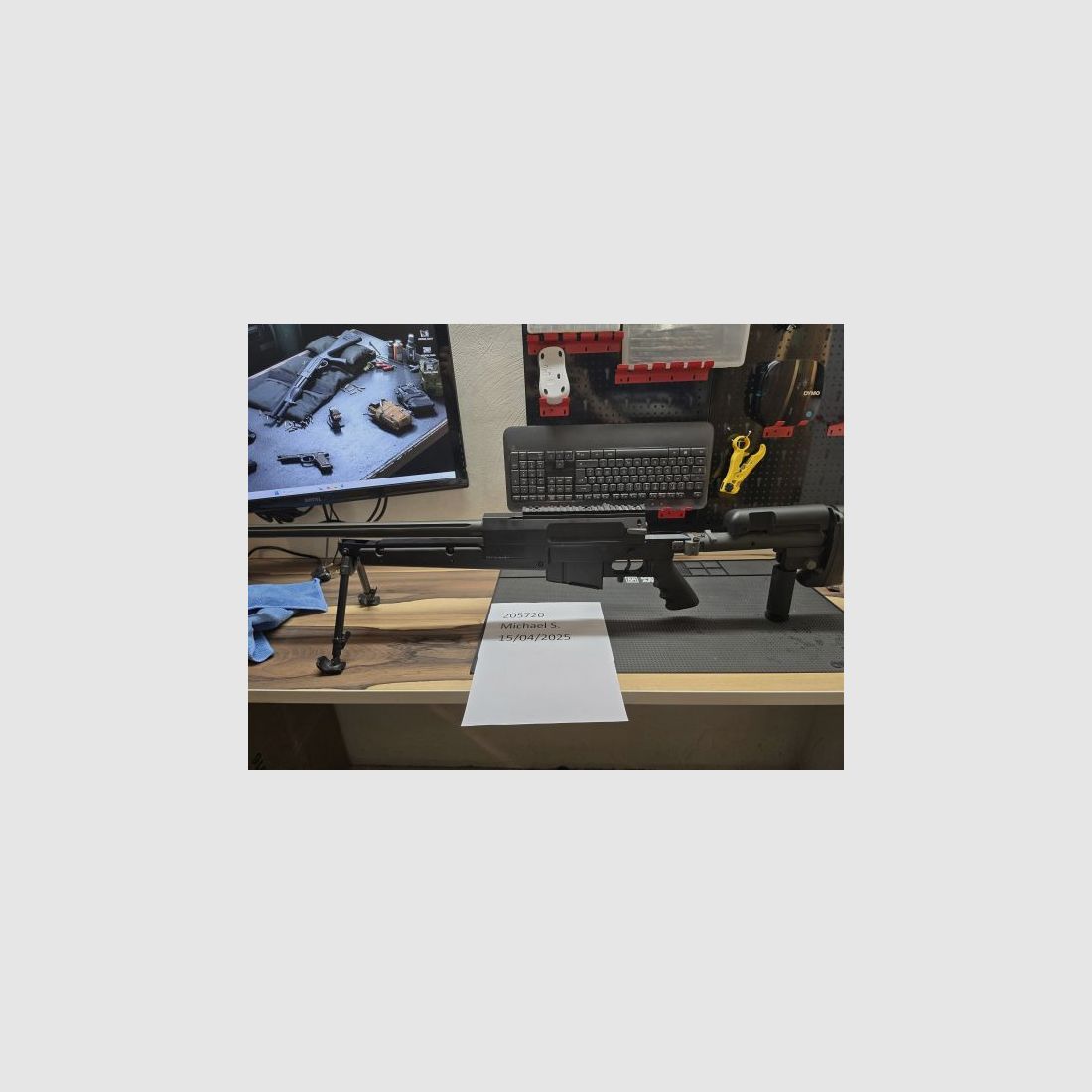 S&T PGM Mini-Hecate 6mm BB Airsoft Gas-Repertiergewehr inkl. Zweibein und Koffer