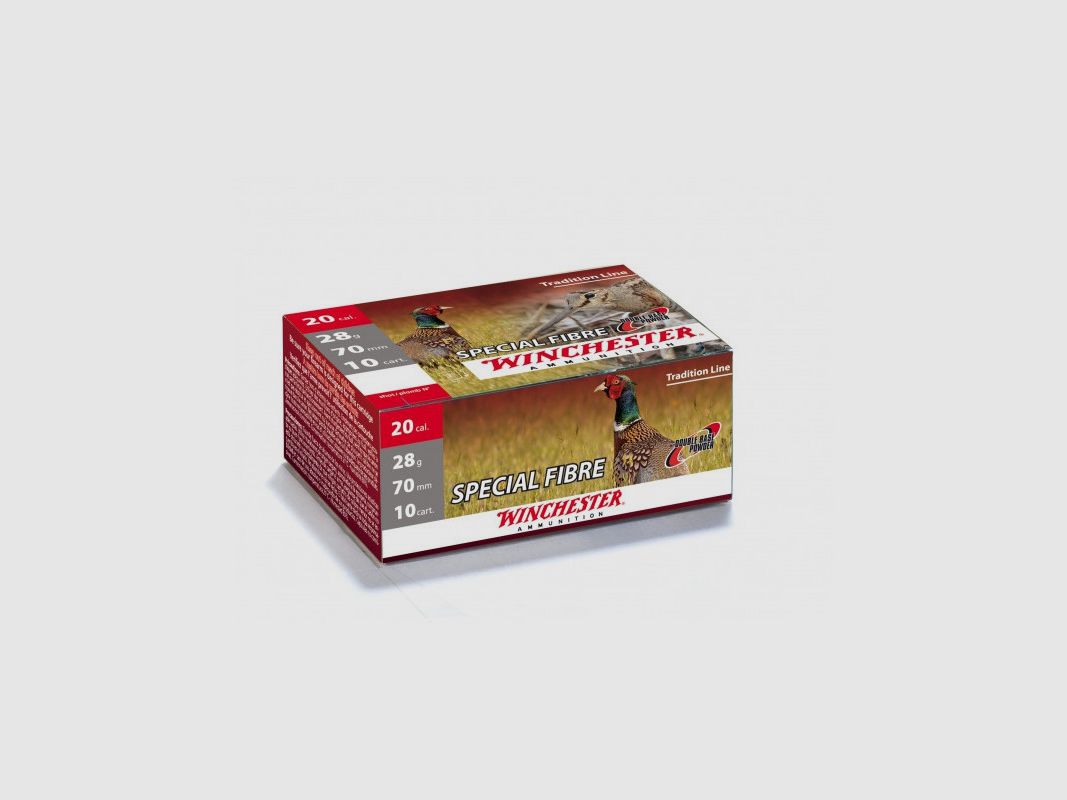 BOX MIT 10 PATRONEN WINCHESTER 20/70 SPECIAL FIBRE 16MM 28G PB8, Bild 1 von 2