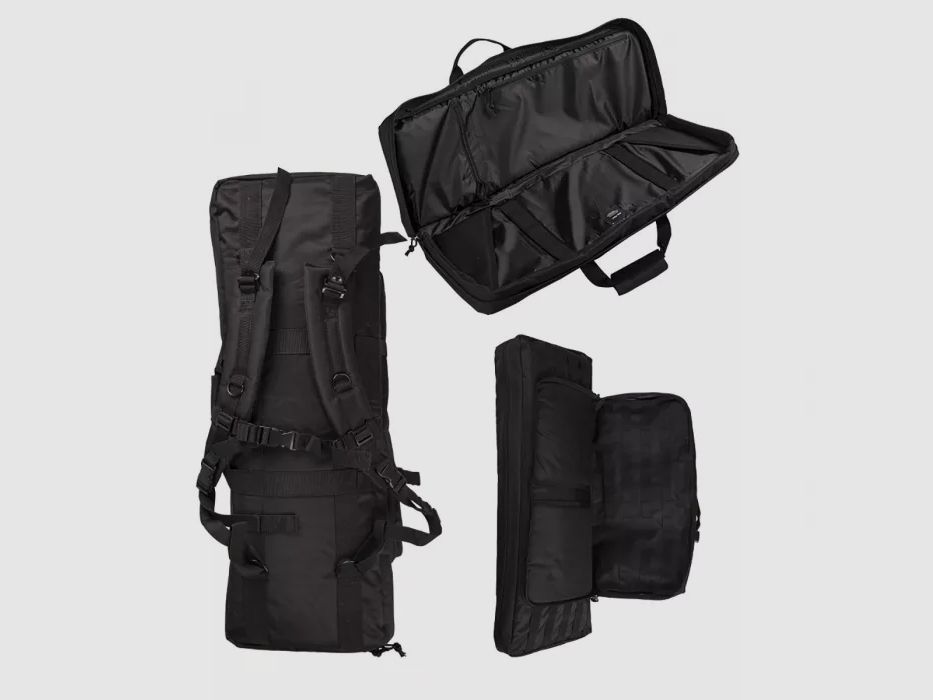 Gewehrtasche / Rifle Case "Medium" - für Langwaffen bis 75cm, abschließbar, Schwarz