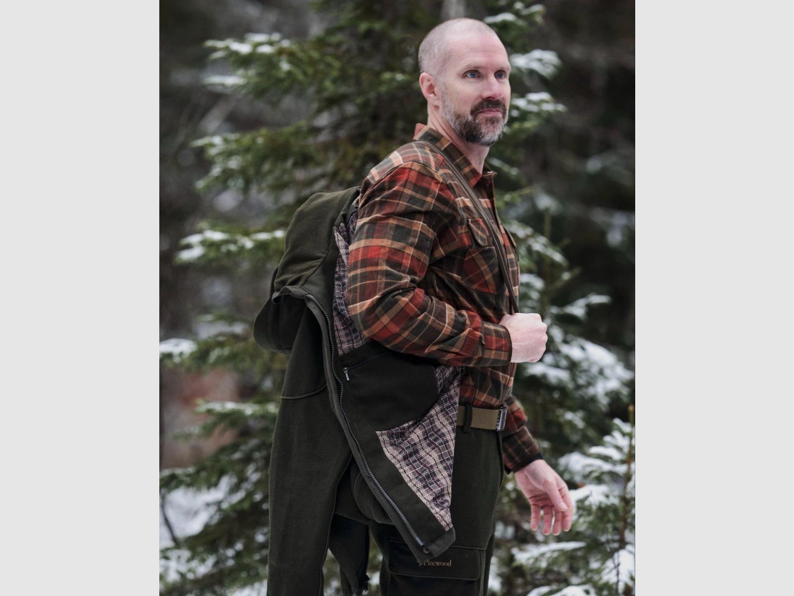 PINEWOOD Prestwick Exclusiv Shirt D.Green/Terracotta