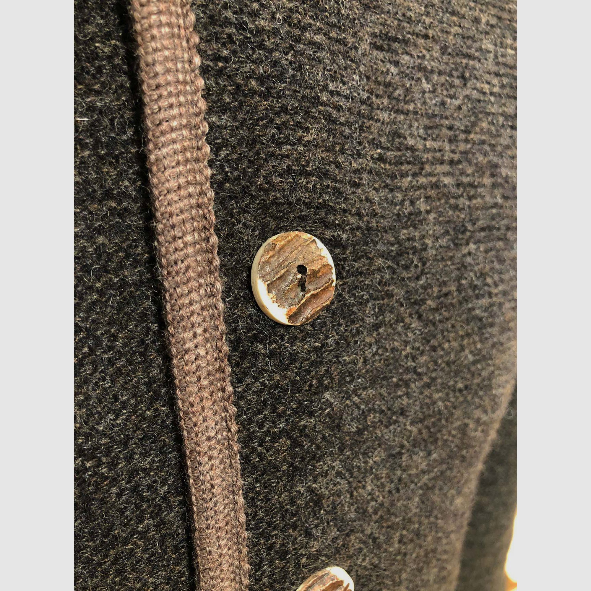 Litzlfelder Herren Trachten- Strickjacke braun