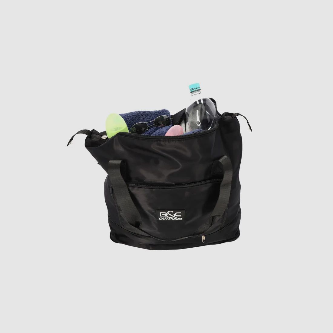 Bolsa de viaje negra plegable