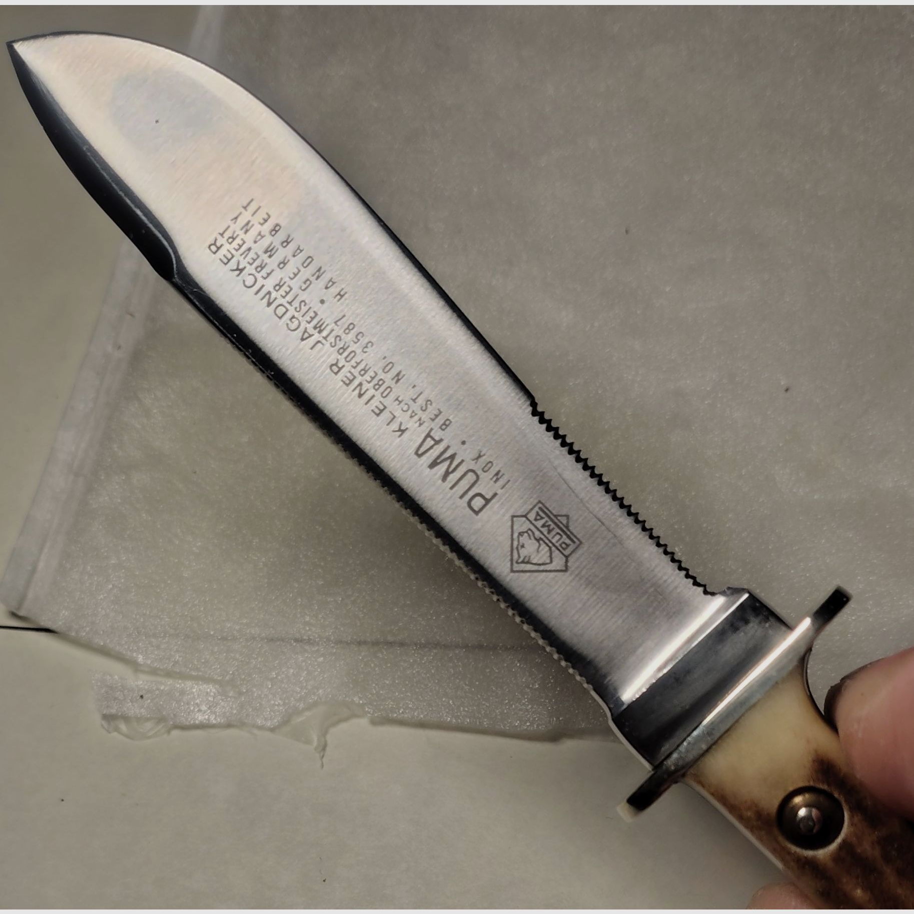 Couteau Puma Petit Jagdnicker 3587 & 3588 1/2 de 1976 – 50 ans d'anniversaire