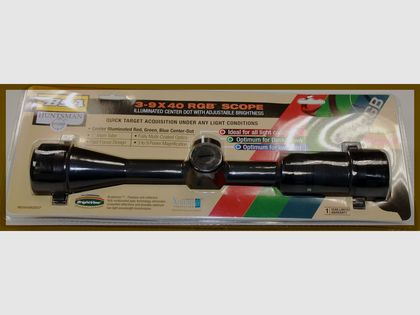 BSA Huntsman 3-9×40 RGB, immagine 1 di 2