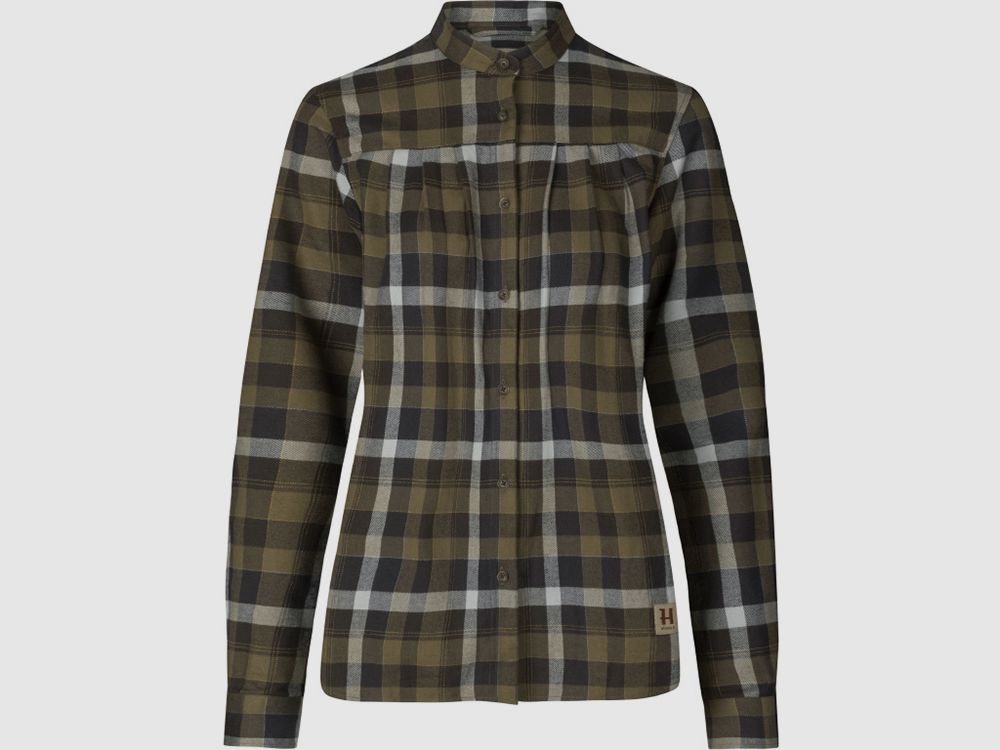 Härkila Sigrid L/S shirt Women willow green/Phantom Blusen Damen