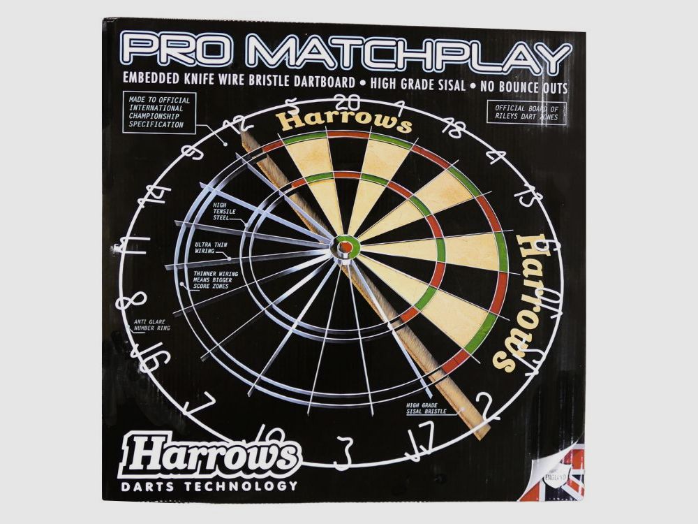 Harrows-Darts-Technology Pro Matchplay Dartboard Dart & Zubehör