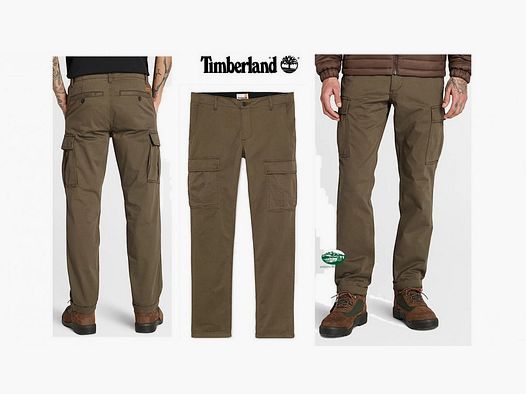 TIMBERLAND Pantaloni DKGRN cargo colore verde