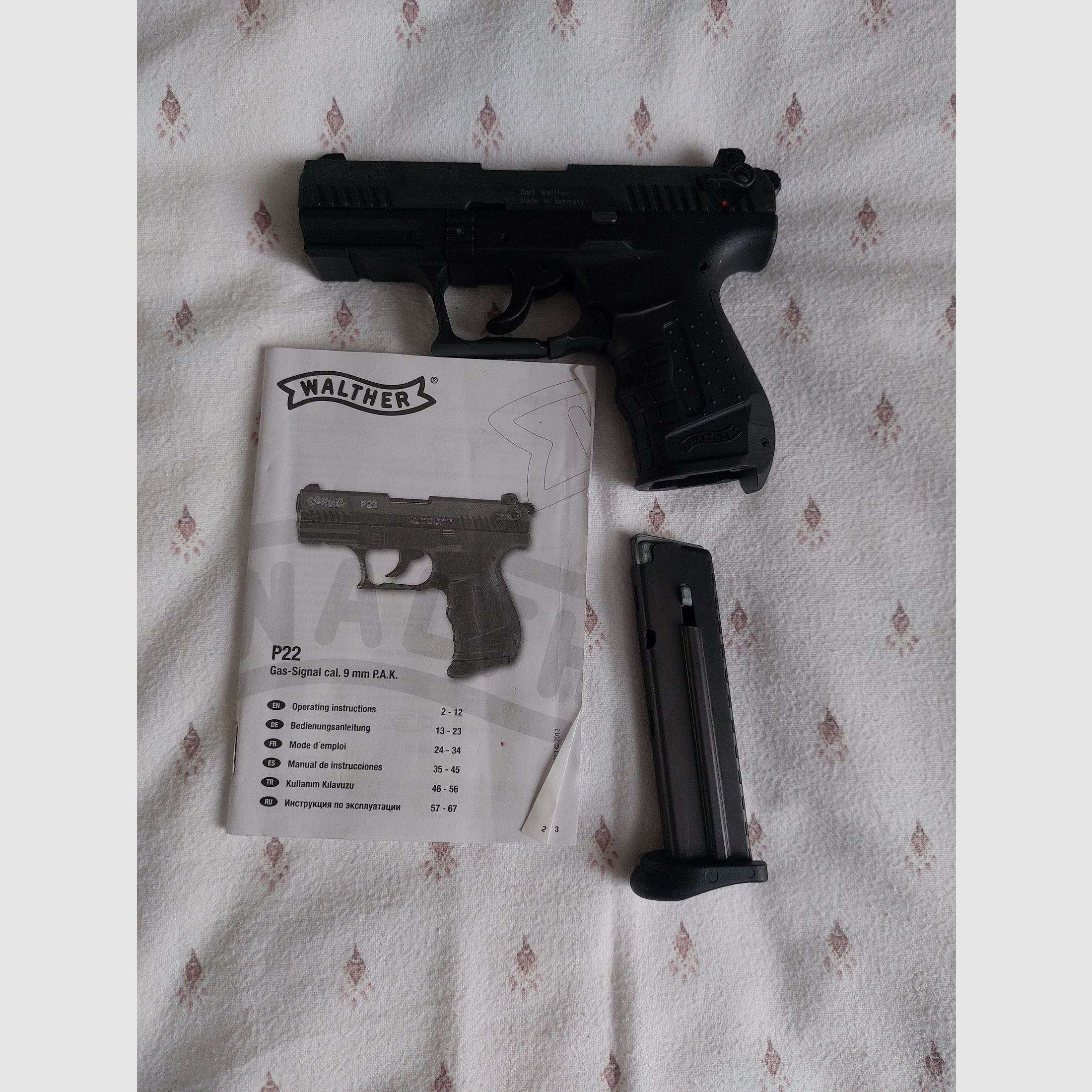 Walther P22 Ready Schreckschuss Pistole 9mm P.A.K. brüniert