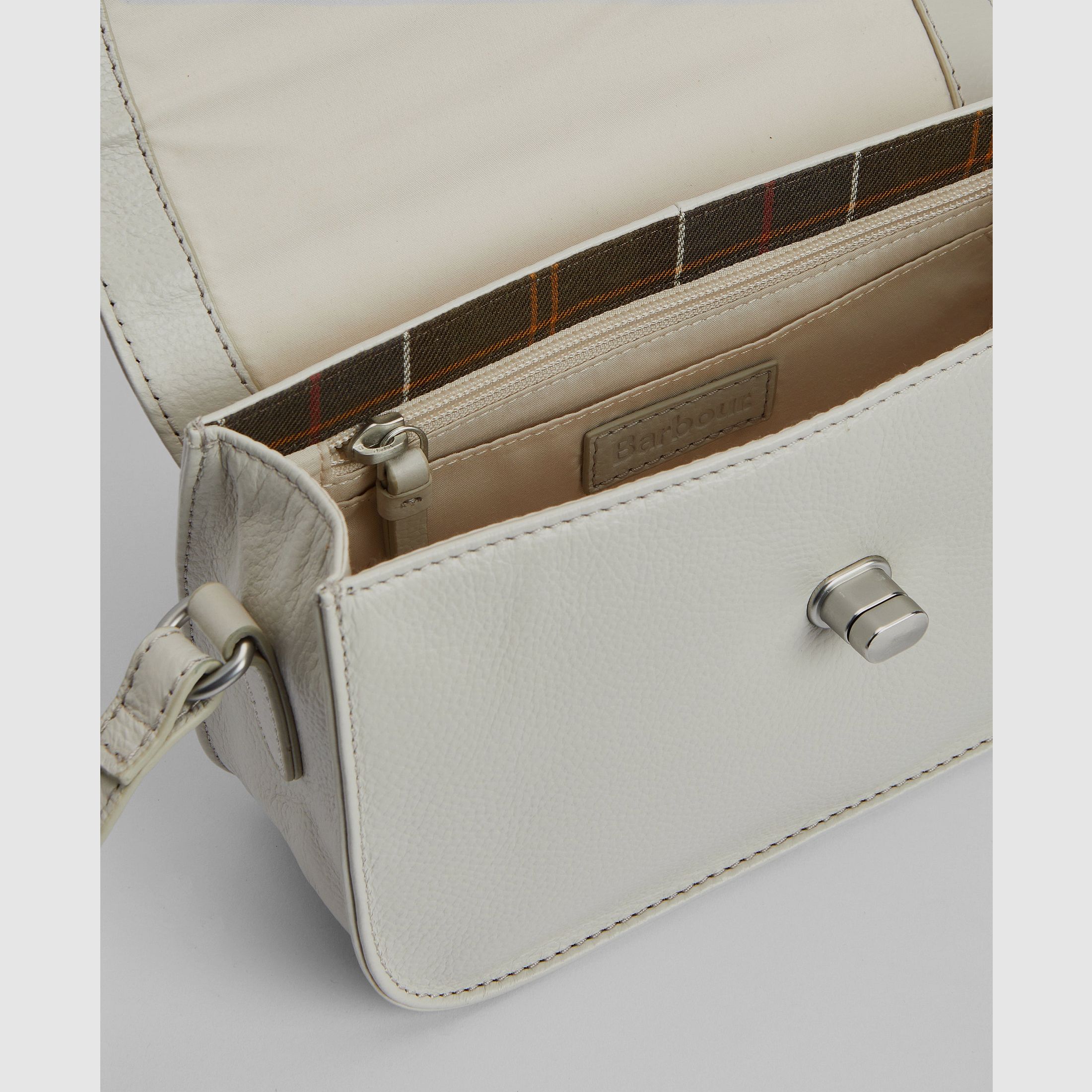 Barbour Tartan Leder-Handtasche Isla