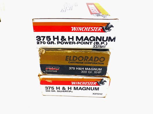 Stock di cartucce WINCHESTER / PMC cal. 375 H&H