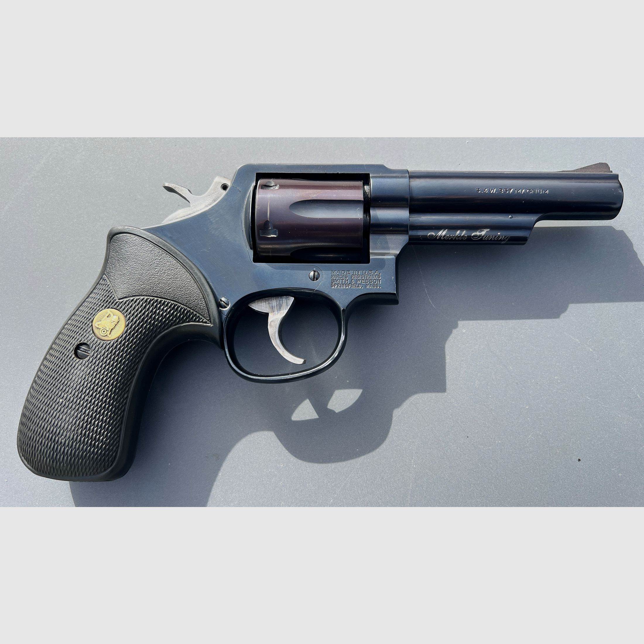 Smith & Wesson Mod. 19‑P – 4" Lauf – SONDERMODELL inkl. Merkle Tuning – Originalbox & Papiere – Sammlerstück (kein schwerfälliger S&W 686, Colt, Taurus, Ruger), Bild 2 von 6