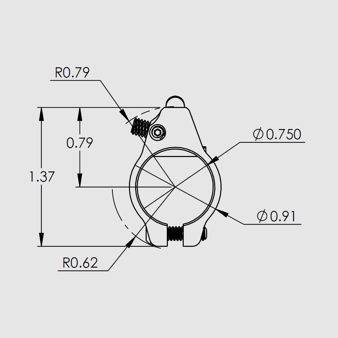 JP ENTERPRISES 1-Piece Low Profile Adjustable Gas Block System .750'' Stainless Steel BLK, Bild 2 von 4