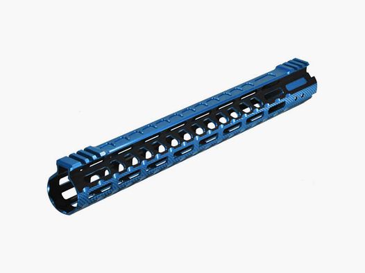 UTG PRO AR15 ALTRA SLIM FREE FLOATING HANDGUARD M-LOK 15” BLUE BLACK DUOTONE