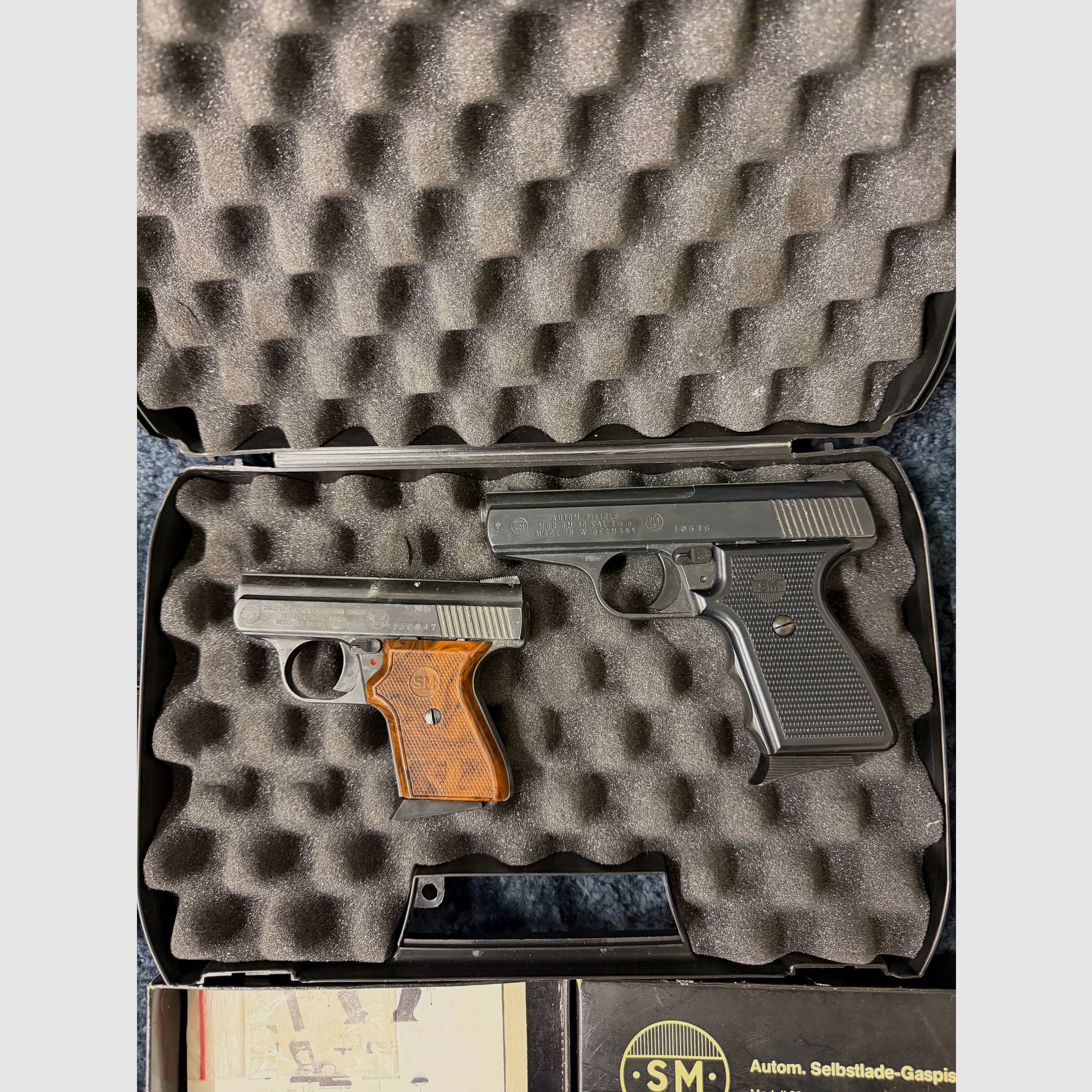 Schreckschuss SM model 80. en Model 15. Verzamelaars 8mm Rhömer