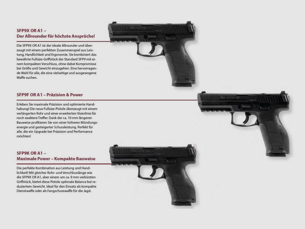 Heckler & Koch Mod. SFP9F OR A1