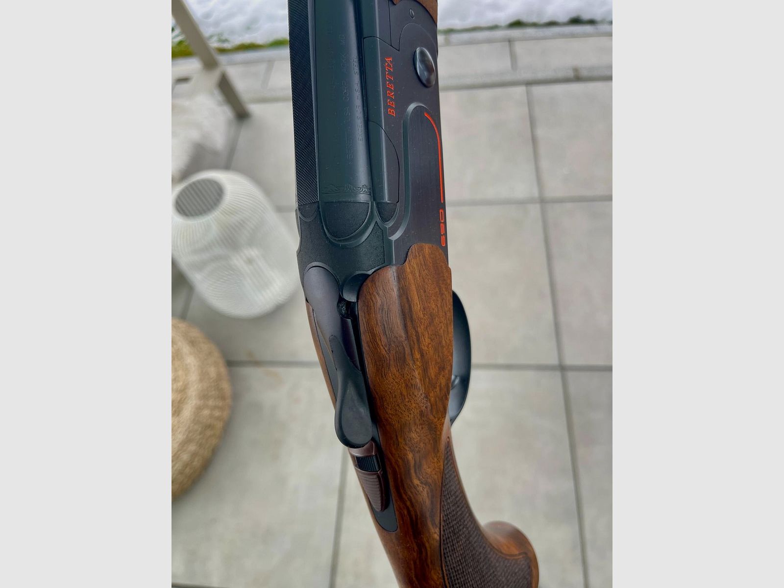 Beretta BDF 690 Competition Black Trap AS 12/70 LL:76cm Bockdoppelflinte Flinte