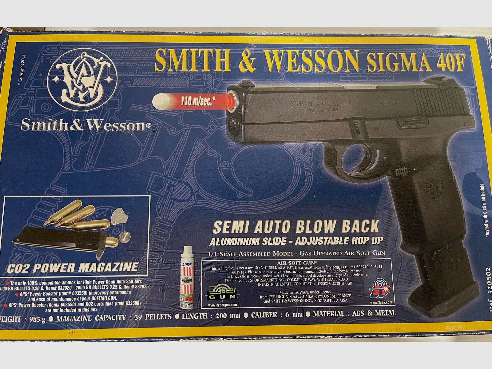 Smith & Wesson Sigma 40 F Airsoft