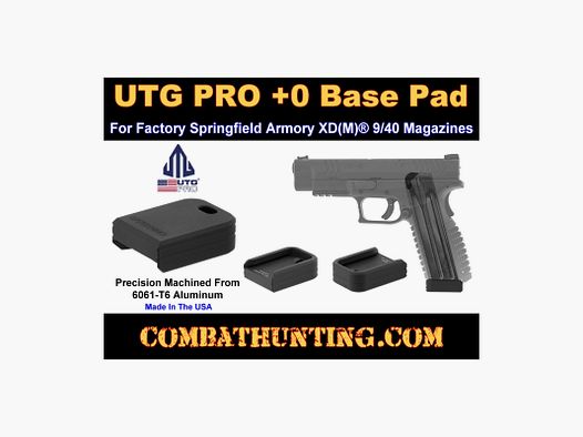 UTG PRO +0 Basis Pad, SA XDm Aluminium