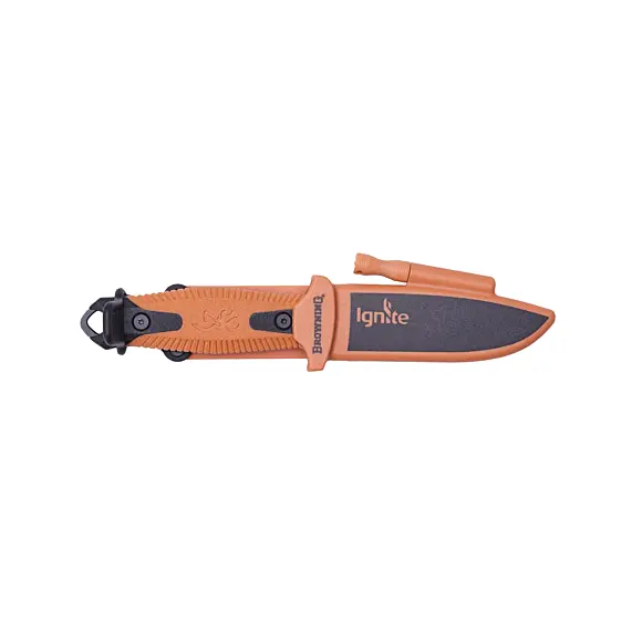 Cuchillo de Supervivencia Browning Ignite Negro Naranja, imagen 3 de 6
