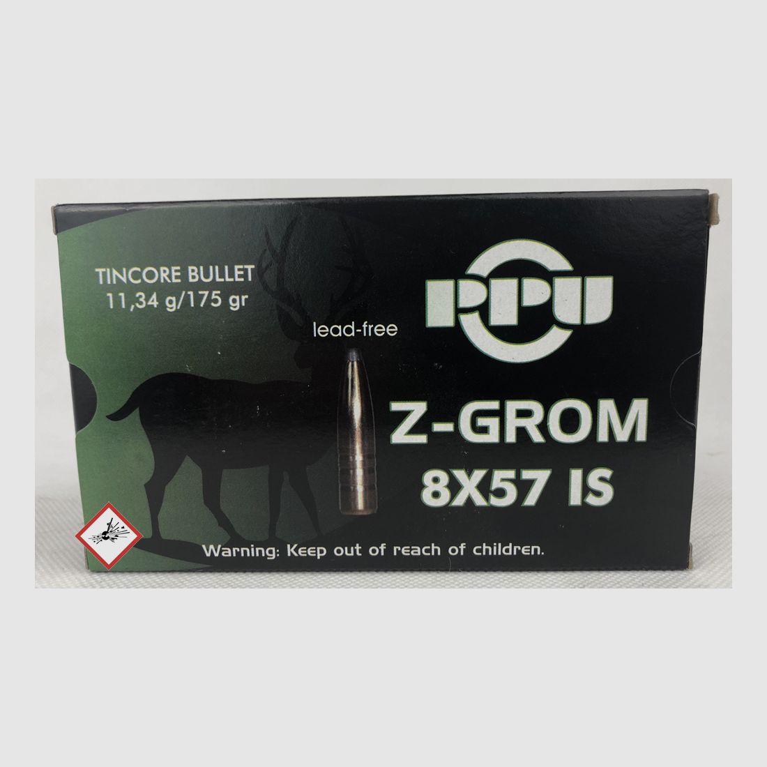 PPU Büchsenpatrone 8x57 IS Z-GROM 175grs