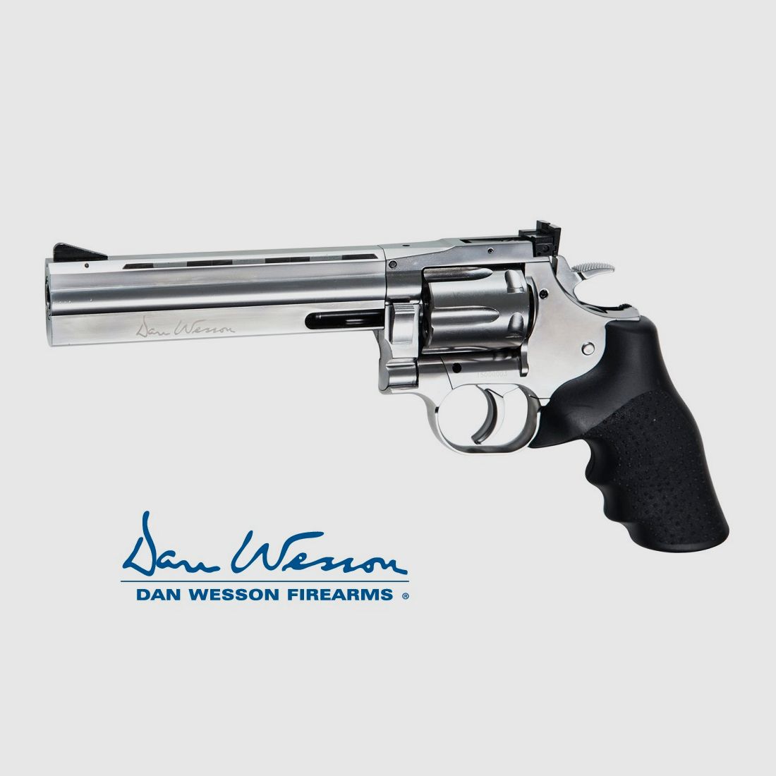 Revolver Dan Wesson 715 6″ Silber – 4,5 mm Co2 Stahl-BBs