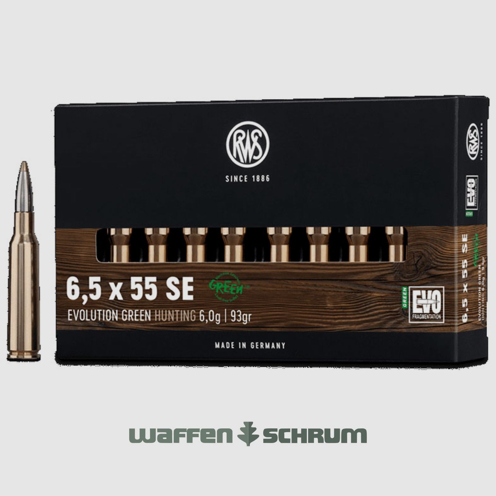 RWS Evo Green 6,0g - 93gr 6,5mm Creedmoor