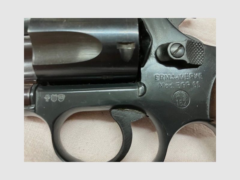ERMA Revolver Modell EGR, Kaliber 9mm K, PTB Nr. 162