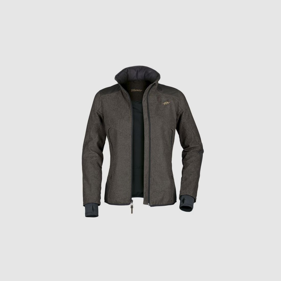 Blaser Damen Jacke Andrea Vintage Softshell Braun/ Mélange