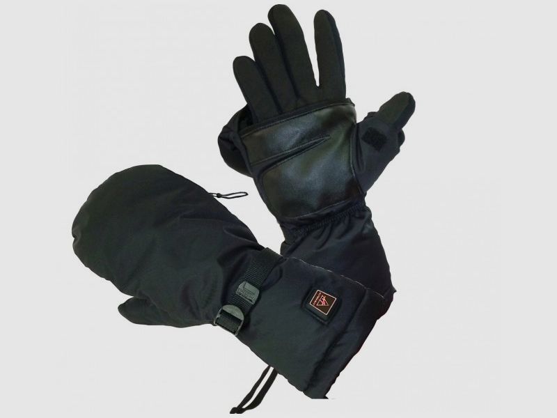Verwarmde wanten met schiethandschoenen