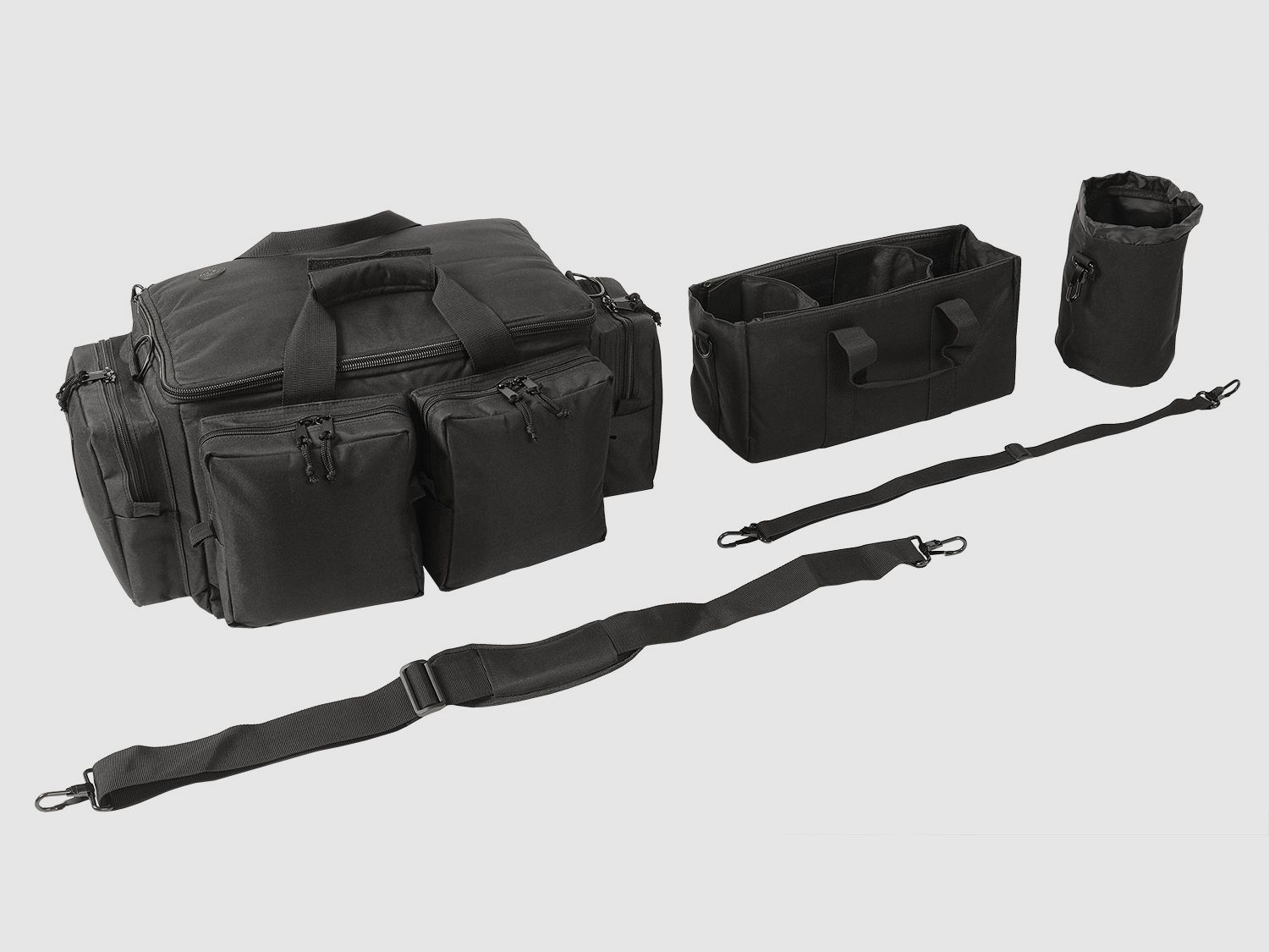Bolsa de tiro ahg-Anschütz para armas cortas y accesorios (negra)