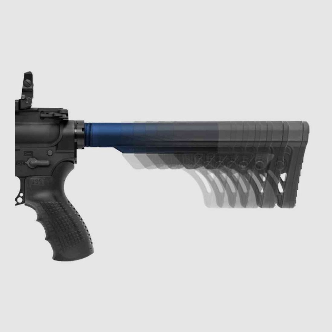 UTG PRO AR15 RECEIVER EXTENSION TUBE MIL-SPEC BLAU