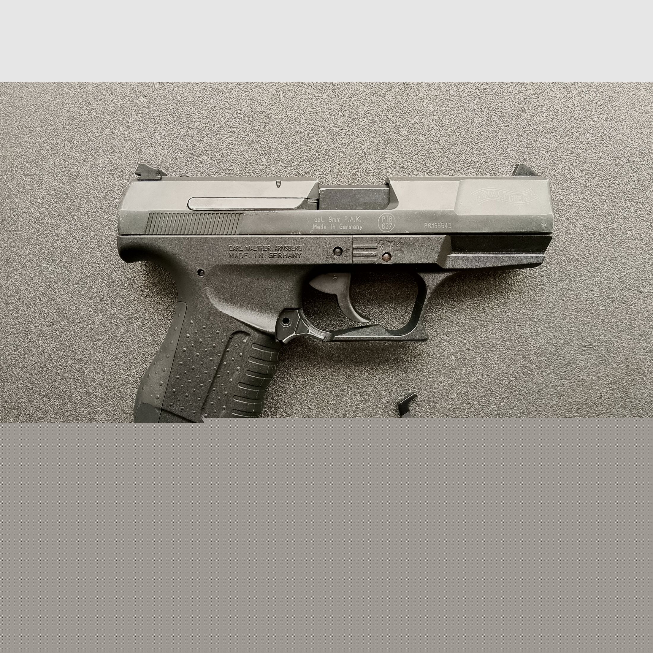 VK Umarex Walther P99 9 mm P.A.K. Noir PTB 637