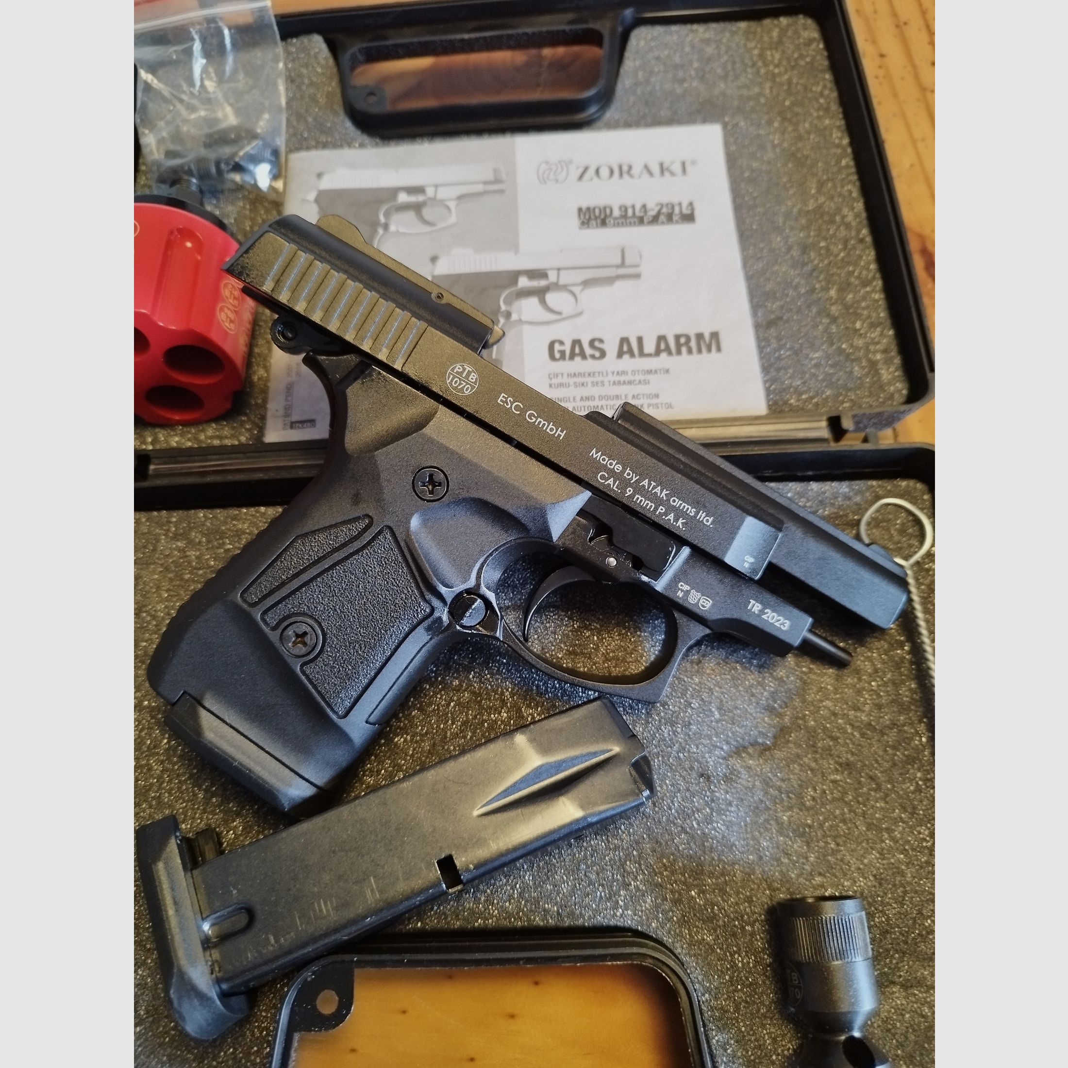 Zoraki 914-P Schreckschusswaffe 9mm PAK schwarz Sylvester Set !!Neuware!! 