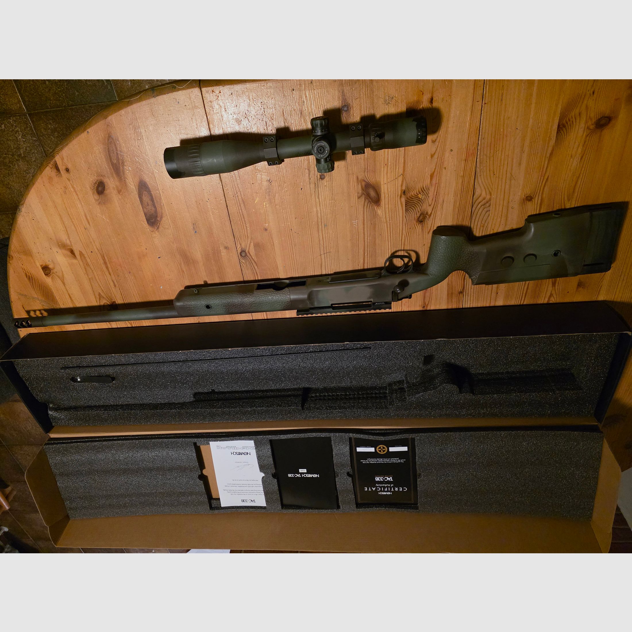 Novritsch TAC338 Limited Edition #0554 inkl. Zielfernrohr & Zubehör – sehr guter Zustand