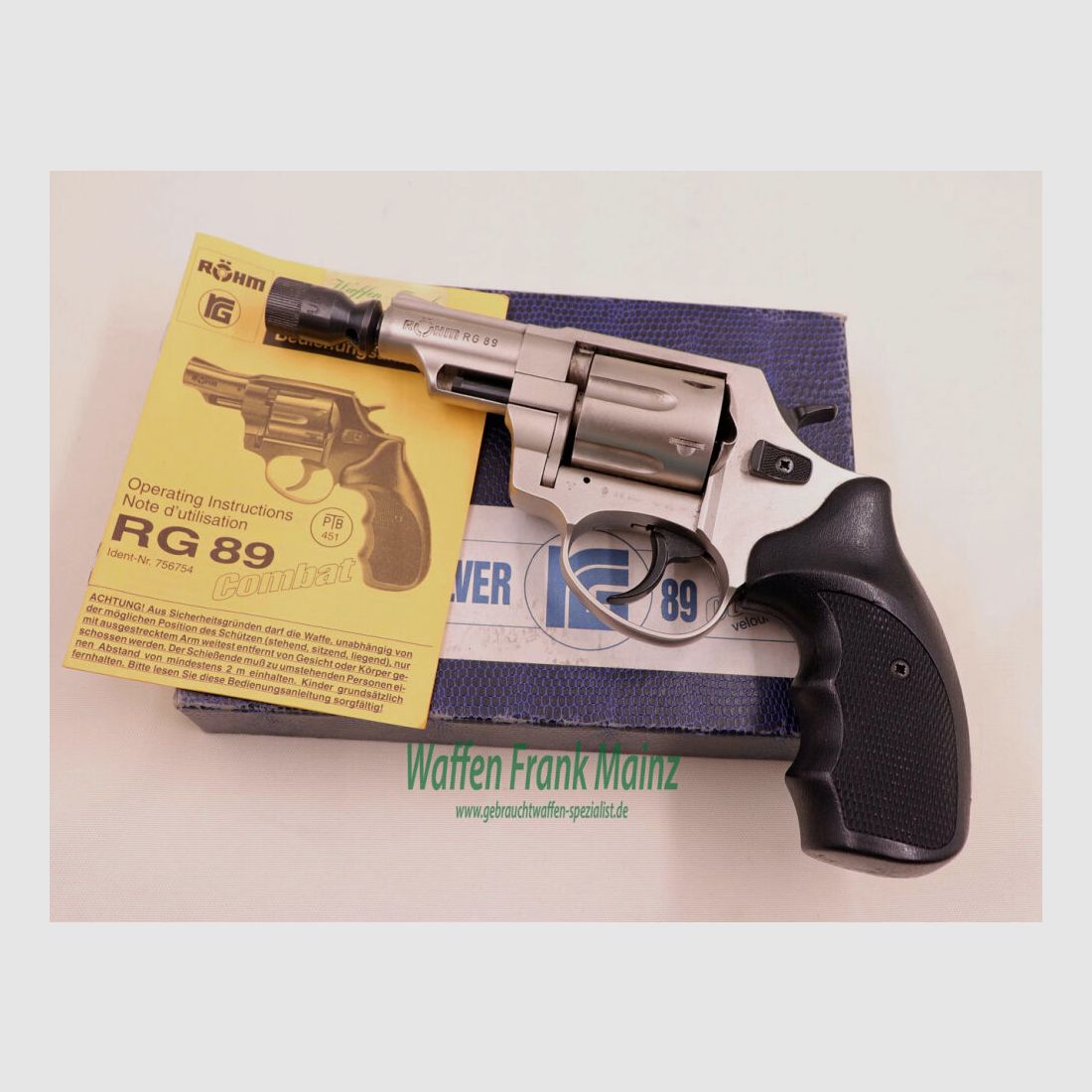 Röhm - Sontheim/Brenz RG 89 Combat nickel 9mm RK/.380