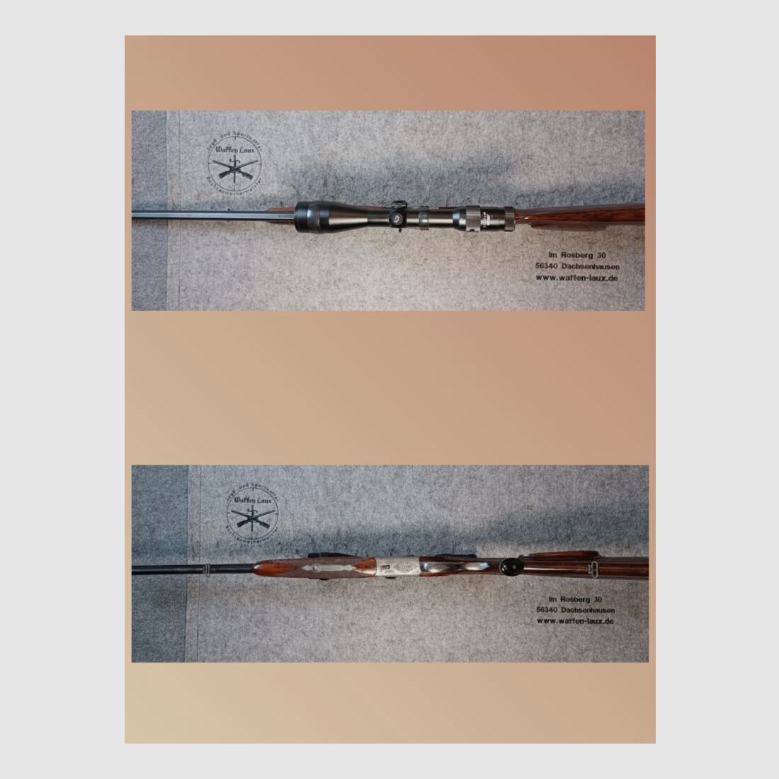 Franz Sodia Ferlach fucile sovrapposto con canna inserita K&S + ZF Doctor 2,5-10x48