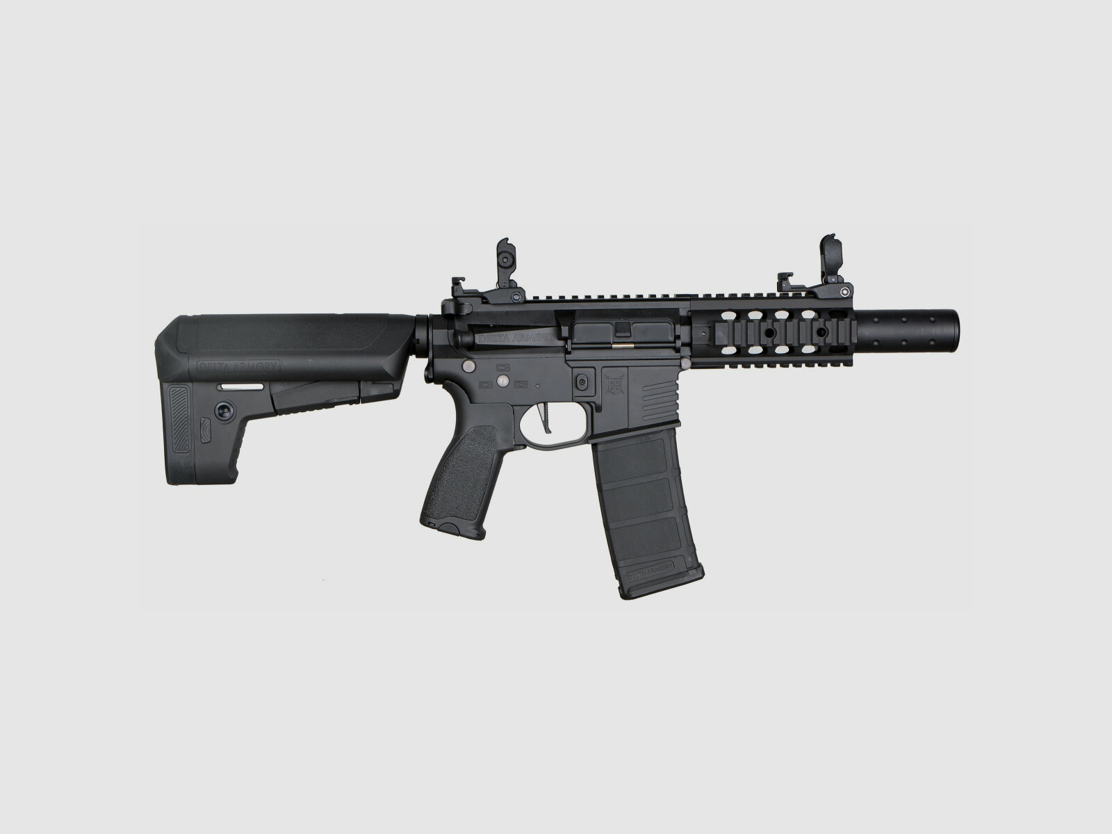 AR15 SilentOps CQB BRAVO Delta Armory Schwarz S-AEG Airsoft Gewehr Frei ab 18 Jahren