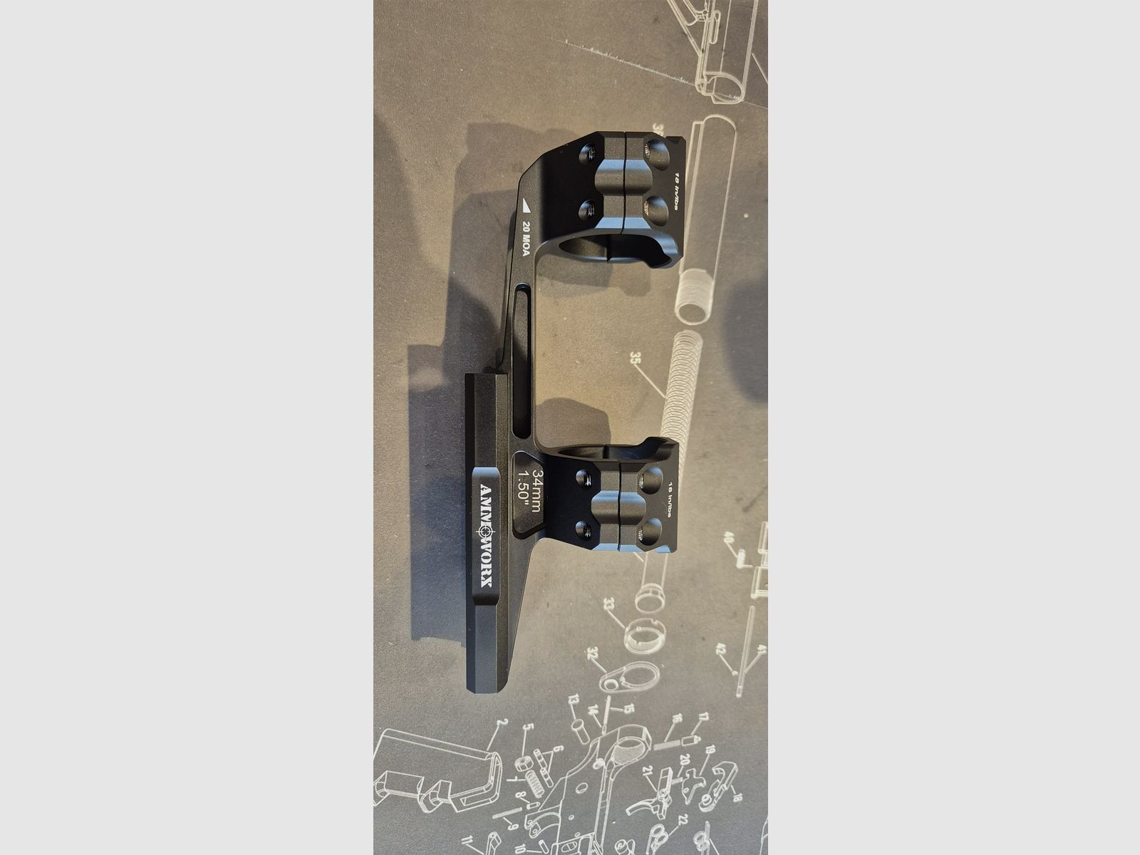 Ammoworx Cantilever One Piece Precision Mount