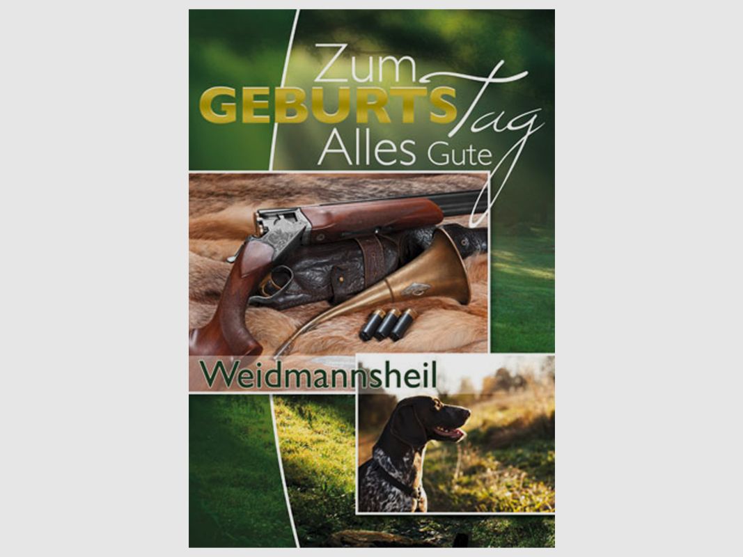 GEBURTSTAGSKARTE JAGD 2