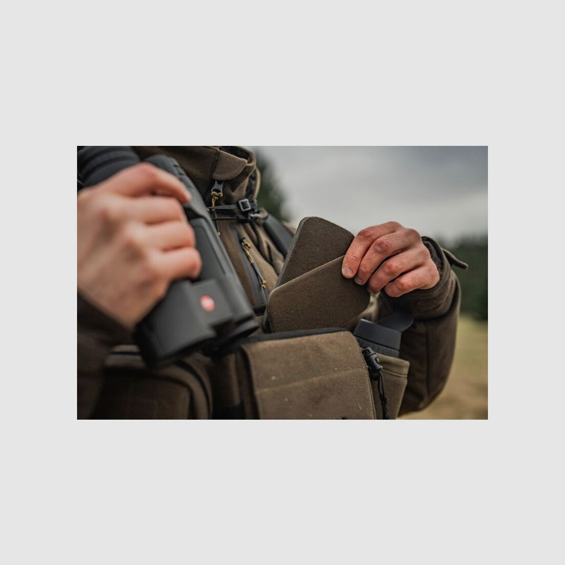 Härkila Fernglashalter Dark willow green One Size