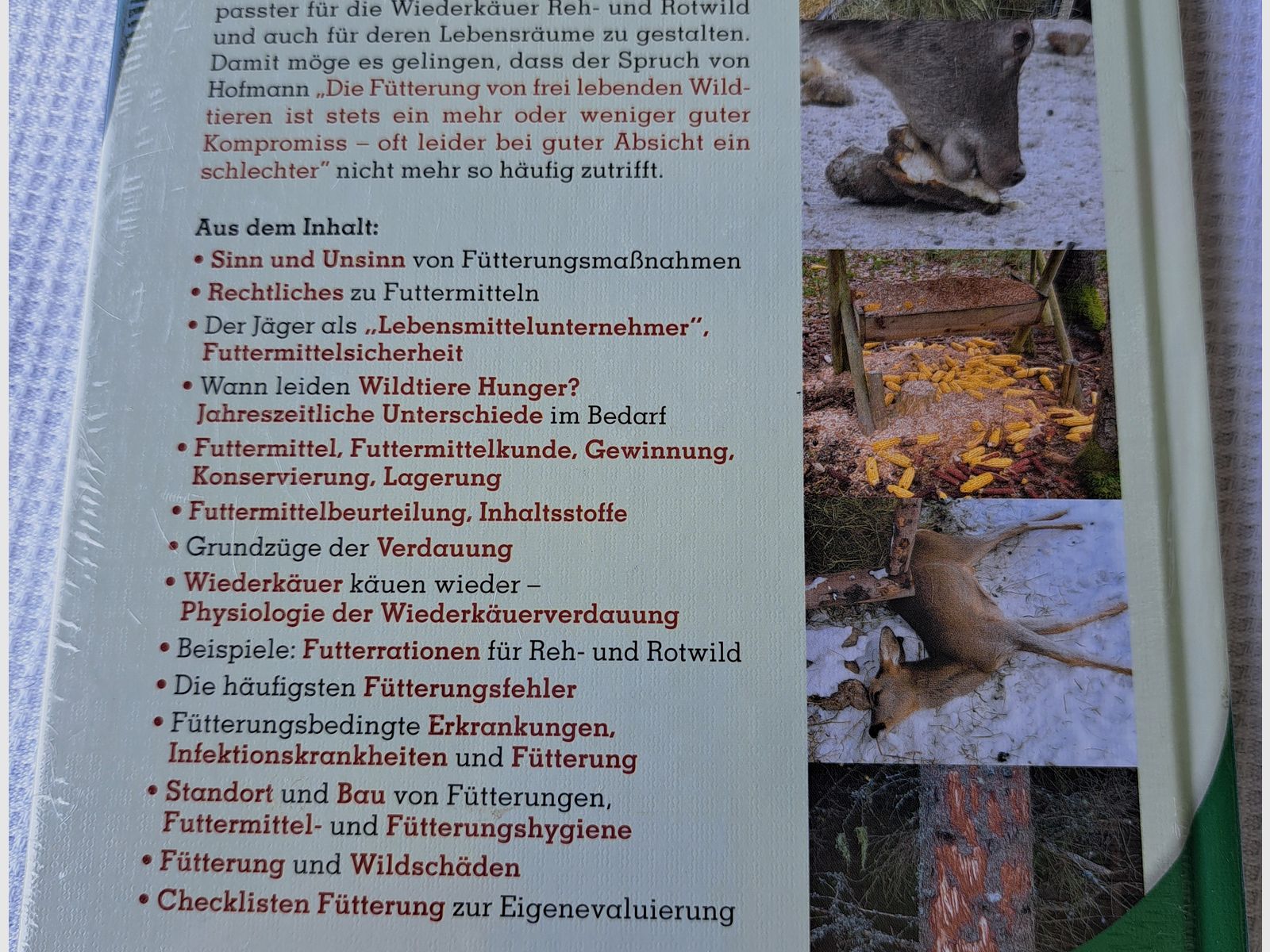 Fütterung von Reh- und Rotwild (mit CD) NEU! 